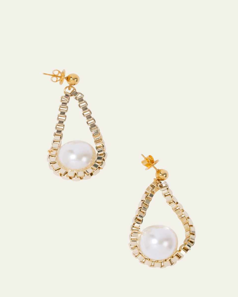 Chained Oysters Earrings